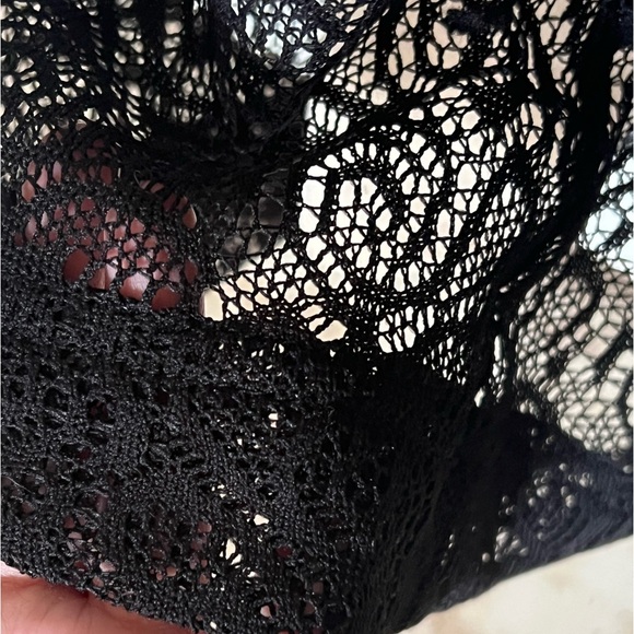 Boston Proper Lace Overlay Palazzo Pants - Picture 5 of 7